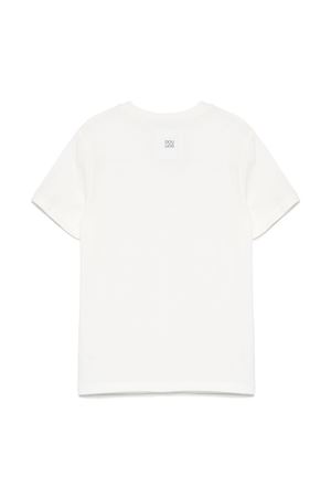 white cotton tshirt DOUUOD KIDS | DW8A41Z2868103